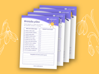 Aktivitāšu idejas un darba lapas pavasara brīvlaikam